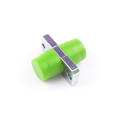 Adaptador de fibra óptica FTTH Simplex APC FC com cor verde e característica retangular