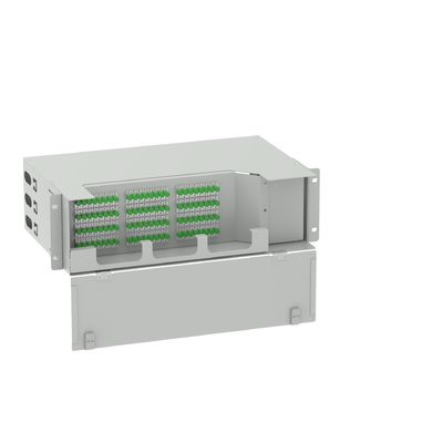 Quadro de distribuição subóptico FC APC Tipo 96 núcleos 19 polegadas Swing Fiber Optical Patch Panel