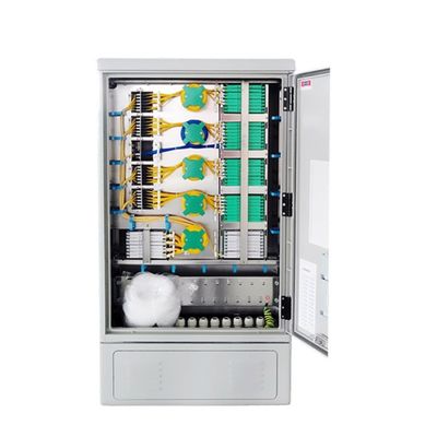 576 Cabine de distribuição de fibras de núcleo de capacidade para redes de fibra óptica ao ar livre e FTTH