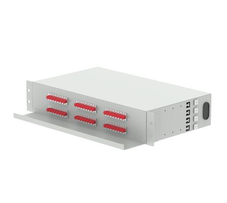 5 19 Inch Patch Panel 48 Portos FC UPC Quadro de Distribuição Óptica para Aplicações FTTX