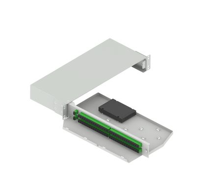 19 polegadas Fibra Óptica Splitter Patchpanel Sub-ODF Swing Tipo APC SC Fibra Óptica para ODN FTTX-