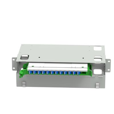 Aplicação interna LC Tipo 24 Portos Fibra Óptica Patchpanel de Distribuição para Data Centers
