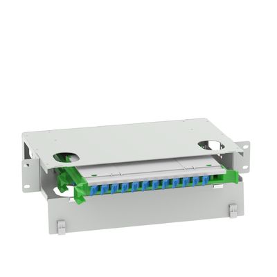 24 Patchpanel de distribuição de fibra óptica por porta para gestão de redes FTTX em centros de dados