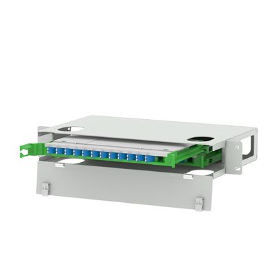 Grey LC Tipo 24 Portos Fibra Óptica Patchpanel de Distribuição para Centro de Dados de Economia de Espaço