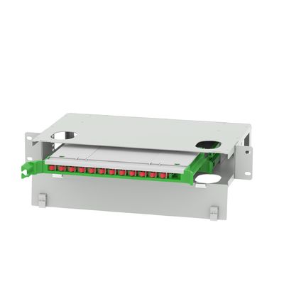 Centro de dados 24 Portos Tipo FC Distribuição de fibra óptica Patchpanel Fibra óptica Equipamento FTTX