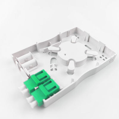 Grão LC APC Fibra Óptica de Plástico Faceplate Socket Panel 2 núcleos para rede interna