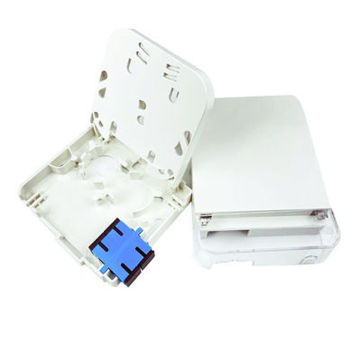 SC UPC Painel de tomada de placa de face de fibra óptica de plástico para instalação de redes FTTH interiores