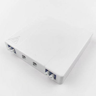 5 Grão/branco LC UPC Fibra Óptica de Plástico Faceplate Socket Panel para rede FTTH interior