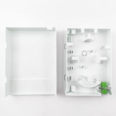 2 núcleos FC/APC painel de tomada de placa de fachada de fibra óptica de plástico para rede FTTH interior