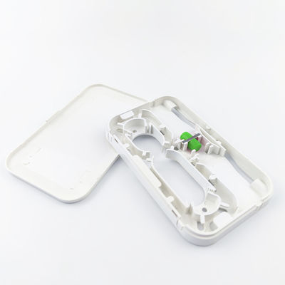 Painel de tomada de placa de fachada de fibra óptica de plástico para rede FTTH interna