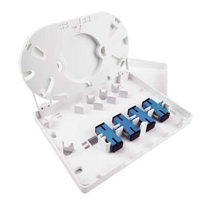 152*110*31mm SC/UPC Painel de tomada de placa de fachada de fibra óptica de plástico para rede FTTH interior