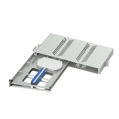24 Portos LC UPC Swing Type Fiber Optic Patch Panel para quadro de distribuição subóptico