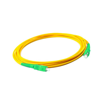 Conexão de fibra óptica SC Cordão de ligação de fibra óptica para equipamento APC 5