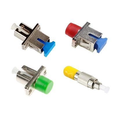Circonia Sleeve LC FC ST SC Adaptadores híbridos de fibra óptica acopladores