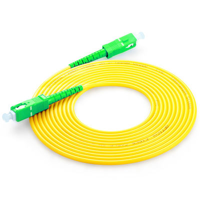 Conexão de fibra óptica SC Cordão de ligação de fibra óptica para equipamento APC 5