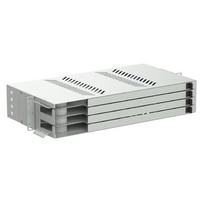 19 polegadas Data Center Fibra Óptica Patch Panel Sub ODF com LC APC Swing Tipo e 5