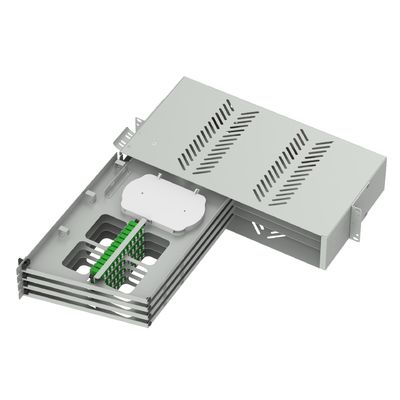 19 polegadas Data Center Fibra Óptica Patch Panel Sub ODF com LC APC Swing Tipo e 5