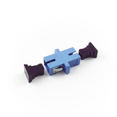 Adaptador de fibra óptica FTTH SC com acoplador simplex à prova de poeira UPC fabricado pela PBT