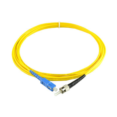 Corda de fibra óptica SC ST de comprimento personalizável para equipamentos de ponta