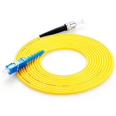Corda de fibra óptica SC ST de comprimento personalizável para equipamentos de ponta