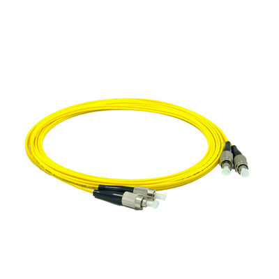 Equipamento de patchcord de fibra óptica FC de comprimento personalizável para conexão de fibra óptica