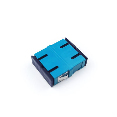 Adaptador duplex de fibra óptica SC/UPC para FTTH à prova de poeira Adaptador sem orelhas 2 portas