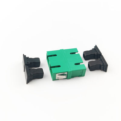 5 PBT acoplador duplex à prova de poeira sem orelhas SC adaptador de fibra óptica com APC