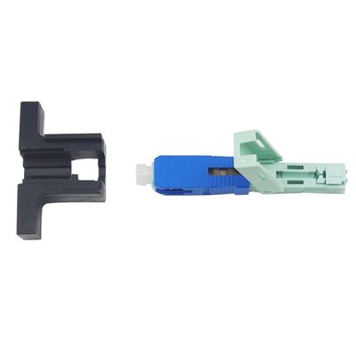 Simplex SC Fibra Óptica Conector Rápido UPC Polido para Cabeça de Caixa FTTH Field Assembly