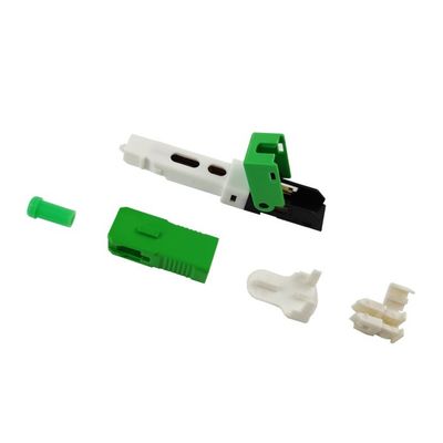 MAX≤0,5dB Perda de inserção SC UPC SM Simplex Fibra Óptica Conector Rápido para FTTH e Rede