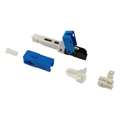 MAX≤0,5dB Perda de inserção SC UPC SM Simplex Fibra Óptica Conector Rápido para FTTH e Rede