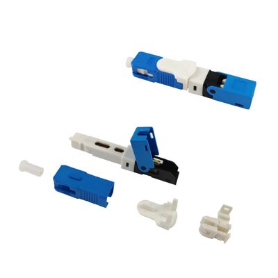 MAX≤0,5dB Perda de inserção SC UPC SM Simplex Fibra Óptica Conector Rápido para FTTH e Rede