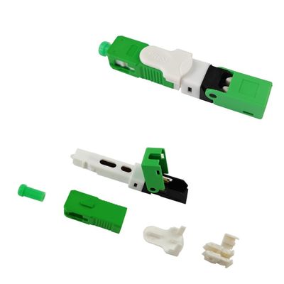 MAX≤0,5dB Perda de inserção SC UPC SM Simplex Fibra Óptica Conector Rápido para FTTH e Rede