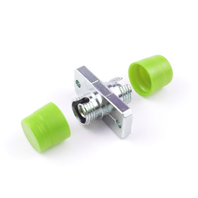 Adaptador de fibra óptica FTTH Simplex APC FC com cor verde e característica retangular
