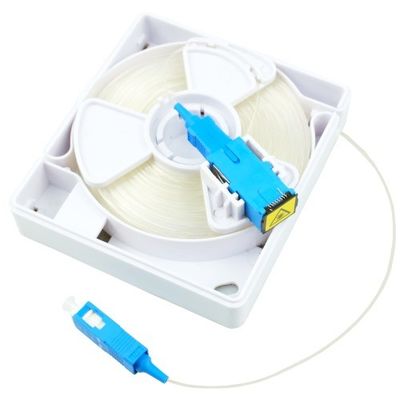 30 M Max Capacidade Caixa de armazenamento de fibra óptica de alta capacidade com conector SC invisível