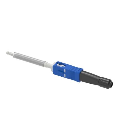 Conector rápido de fibra óptica FTTH Simplex SC com 10 vezes de reutilização e polido UPC