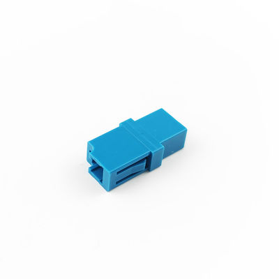Acoplador de adaptador de fibra óptica Blue Simplex LC UPC essencial para instalações FTTH