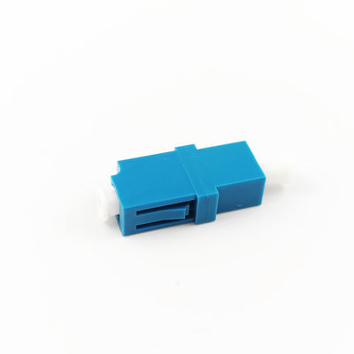 Acoplador de adaptador de fibra óptica Blue Simplex LC UPC essencial para instalações FTTH