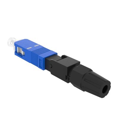 Simplex SC Fibra Óptica Conector Rápido UPC Polido para FTTH Field Assembly em Rede