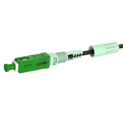 Conector rápido de fibra óptica de rede Simplex SC com cabo de queda polido UPC -40- 85C