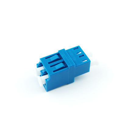 Adaptador de fibra óptica UPC LC de duplex de 2 portas de flange padrão