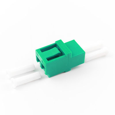 Adaptador de Fibra Óptica B LC APC Verde sem Orelhas Duplex para Aplicações FTTH