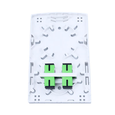 Painel de soquete de fachada de fibra óptica de plástico para FTTH e instalação em núcleos brancos 2