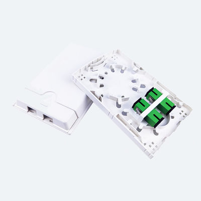 Painel de soquete de fachada de fibra óptica de plástico para FTTH e instalação em núcleos brancos 2