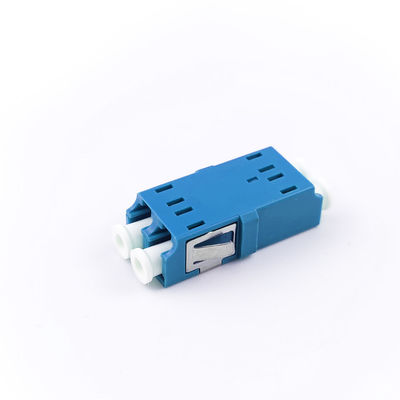 FTTH Duplex LC UPC Adaptador de Fibra Ótica 2 Port Coupler PBT Design sem orelhas para rede