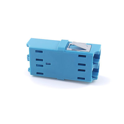 FTTH Duplex LC UPC Adaptador de Fibra Ótica 2 Port Coupler PBT Design sem orelhas para rede
