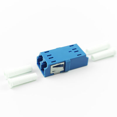 FTTH Duplex LC UPC Adaptador de Fibra Ótica 2 Port Coupler PBT Design sem orelhas para rede