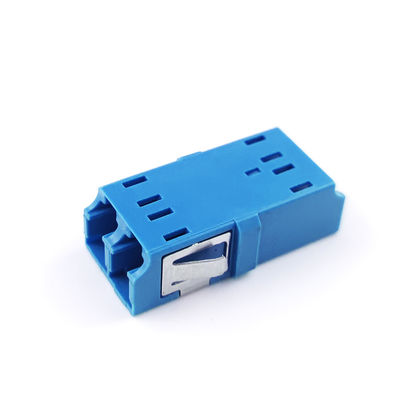 FTTH Duplex LC UPC Adaptador de Fibra Ótica 2 Port Coupler PBT Design sem orelhas para rede
