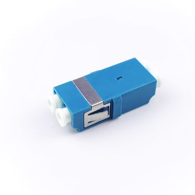 FTTH Duplex LC UPC Adaptador de Fibra Ótica 2 Port Coupler PBT Design sem orelhas para rede