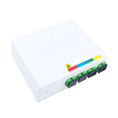4 núcleos de plástico de fibra óptica de fachada Socket Panel SC Conector para FTTX Indoor 5