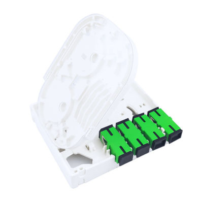 4 núcleos de plástico de fibra óptica de fachada Socket Panel SC Conector para FTTX Indoor 5